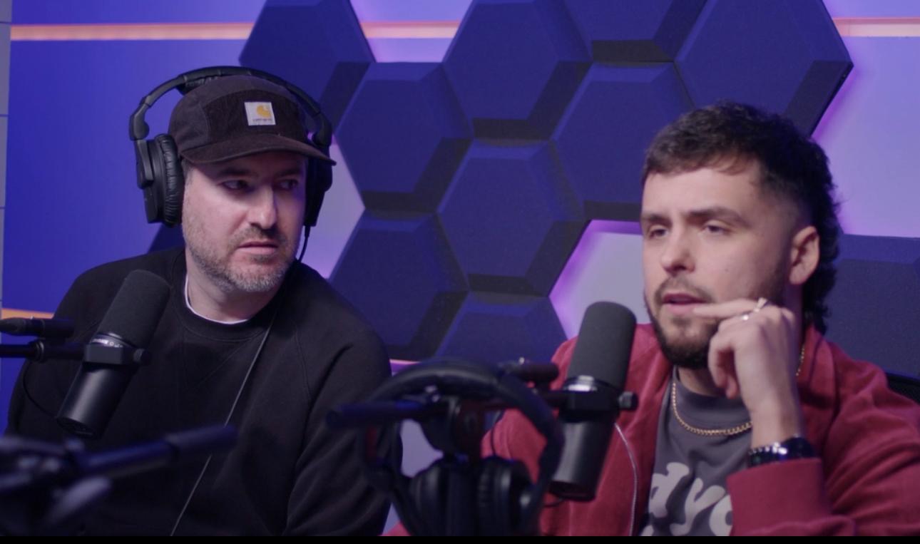 Multi-camera podcast studio setup